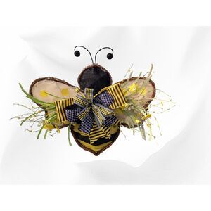 Custom Made Grapevine Honey Bee Door Bumblebee Spring Summer Wreath